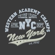 New York City Typography Graphics T-shirt N2