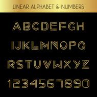 Linear font