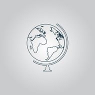 Vector globe icon N3
