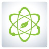 Atom with nature Science