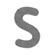 Square pattern alphabet S
