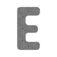 Square pattern alphabet E N2