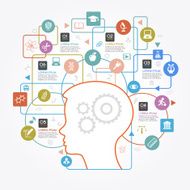 Flat linear Infographic Education N3
