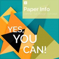Flat design square banner with slogan N70