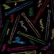 Seamless contours of color brushes