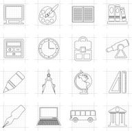 school and education icons N745