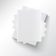 Stack of blank books top view N3