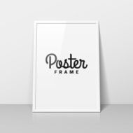 Vertical poster frame template