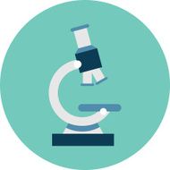 Flat Microscope Icon