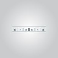 Straightedge vector icon N2