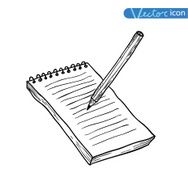 Notebook Vector illustration hand drawn N2