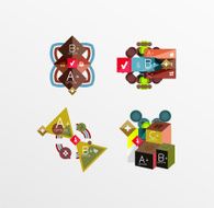 Set of abstract geometric shapes with options N40