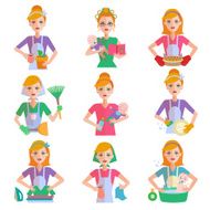 Housewife Icon Set N2