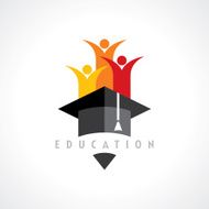 Happy kids Education concept vector N2