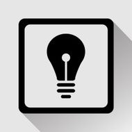 Vector lamp icon and sign Illustration EPS10 N7