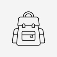backpack line icon N40