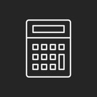 calculator line icon N32