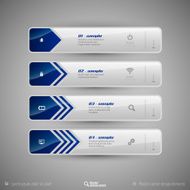Modern tabs as design elements Business symbols N31
