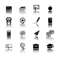 School and education icon set N8