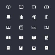 Book simple icons