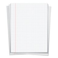 Sells notebook papers on white background