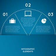 Infographic elements semicircle N3