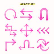 modern tape style arrows set N2