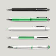 graceful green pens set N2
