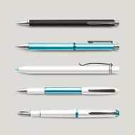 graceful blue pens set N4