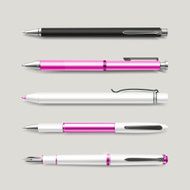 graceful pink pens set N2