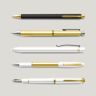 graceful gold pens set N2