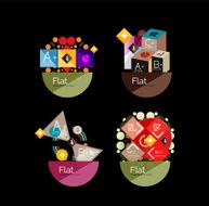 Set of abstract geometric shapes with options N41