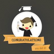 congratulations for smart boy graduate