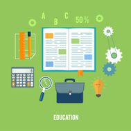 Books and school elements