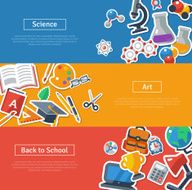 Flat design vector illustration concepts of education N7
