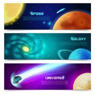 Cosmos galaxy banners set