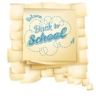 Paper notes bubble for speech EPS 10