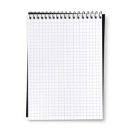 White notebook vector