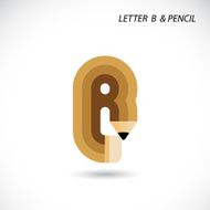 Creative letter B icon abstract logo design