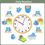 Daily Routines sheet - Worksheet for education N2