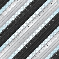 Black and white rulers background