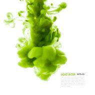 Liquid ink cloud Vector abstract background Isolated element N5