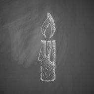 christmas candle icon N2