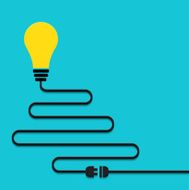 Vector modern light bulb background N17