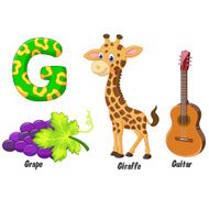 Cartoon G alphabet