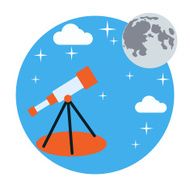 Astronomy vector concept