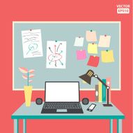 Flat vector of office set N2