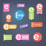 E-book stickers