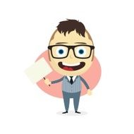 businessman holding blank sign N8