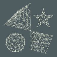 3D Molecule structure background Graphic design